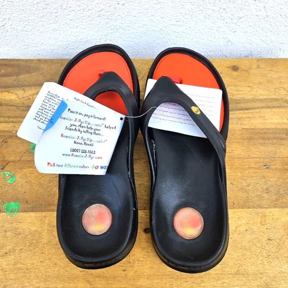 Hawaiian Jellys Ultra Comfort Kilauea Volcano Unisex  Sandals Men's 10 - Picture 9 of 15